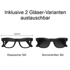 Smart‑Brille mit 8 MP Sony Kamera & Mikrofon