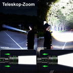 LED-Taschenlampe mit Zoom, USB-C & 5 Modi