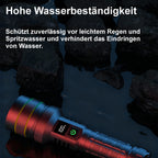 LED-Taschenlampe mit Zoom, USB-C & 5 Modi